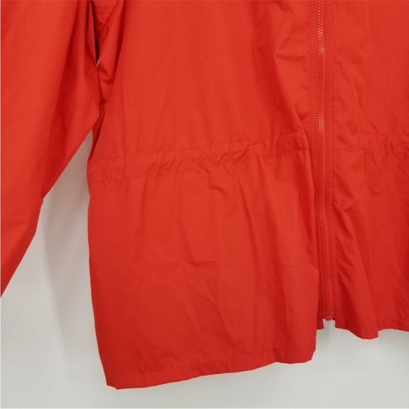 J. Crew Red Lightweight packable rain jacket size medium - Picture 6 of 7